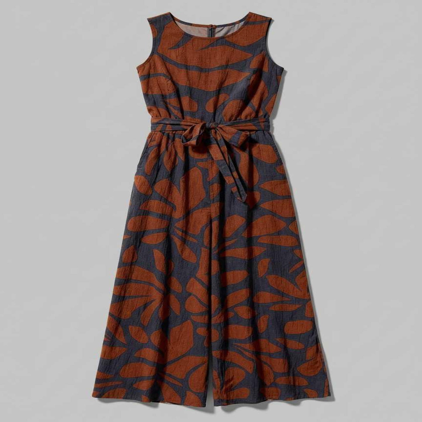 Abstract Print Women's Jumpsuit | Elegant Wide Leg Design