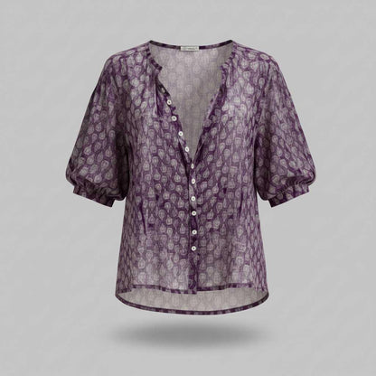 Chic Dot Pattern Blouse | Women's Long Sleeve Top