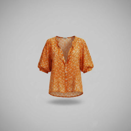 Chic Dot Pattern Blouse | Women's Long Sleeve Top