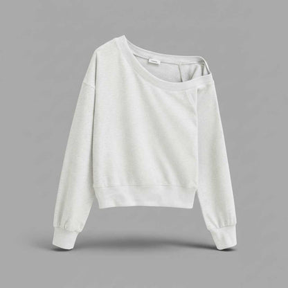 Chic Off-Shoulder Top | Women's Long Sleeve Casual Wear