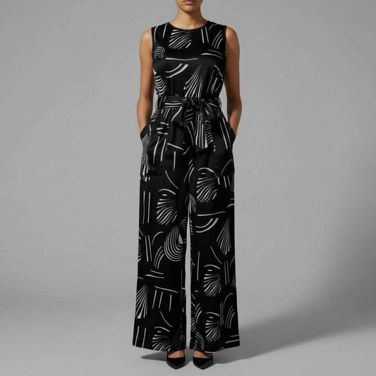 Elegant White Jumpsuit | Women's Wide Leg Fashion