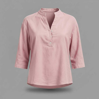 Lightweight Linen Blouse | Women's Long Sleeve Top