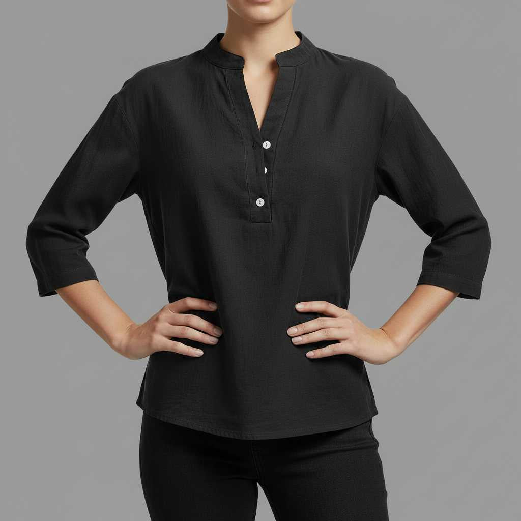 Lightweight Linen Blouse | Women's Long Sleeve Top