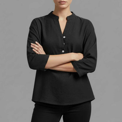 Lightweight Linen Blouse | Women's Long Sleeve Top