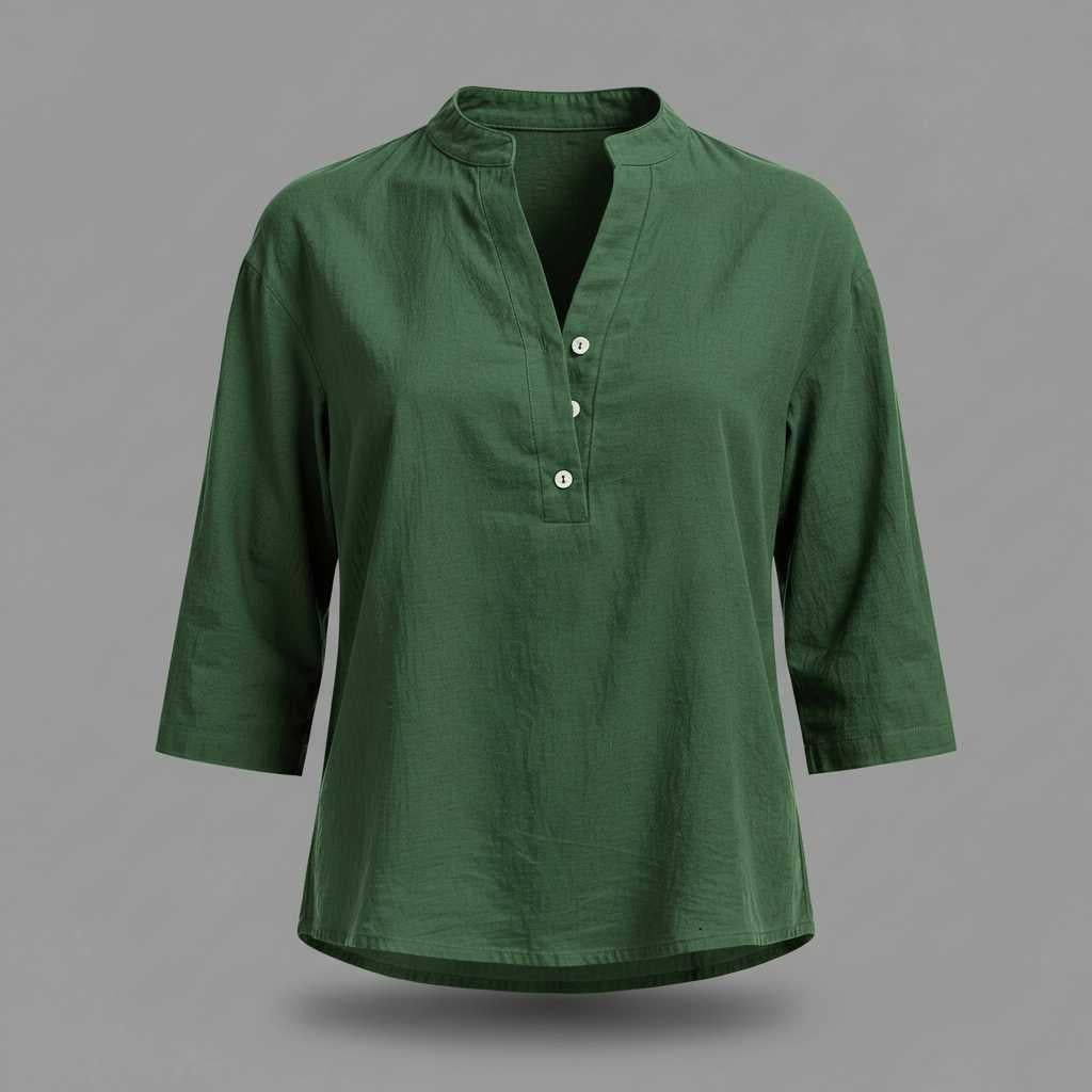 Lightweight Linen Blouse | Women's Long Sleeve Top