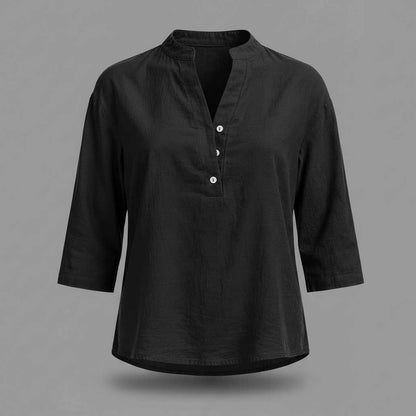 Lightweight Linen Blouse | Women's Long Sleeve Top