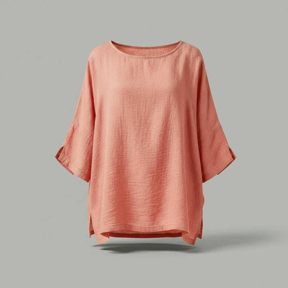 Linen Blouse | Women's 3/4 Sleeve Summer Top