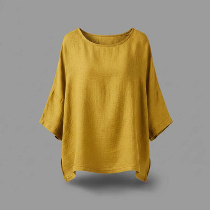 Linen Blouse | Women's 3/4 Sleeve Summer Top
